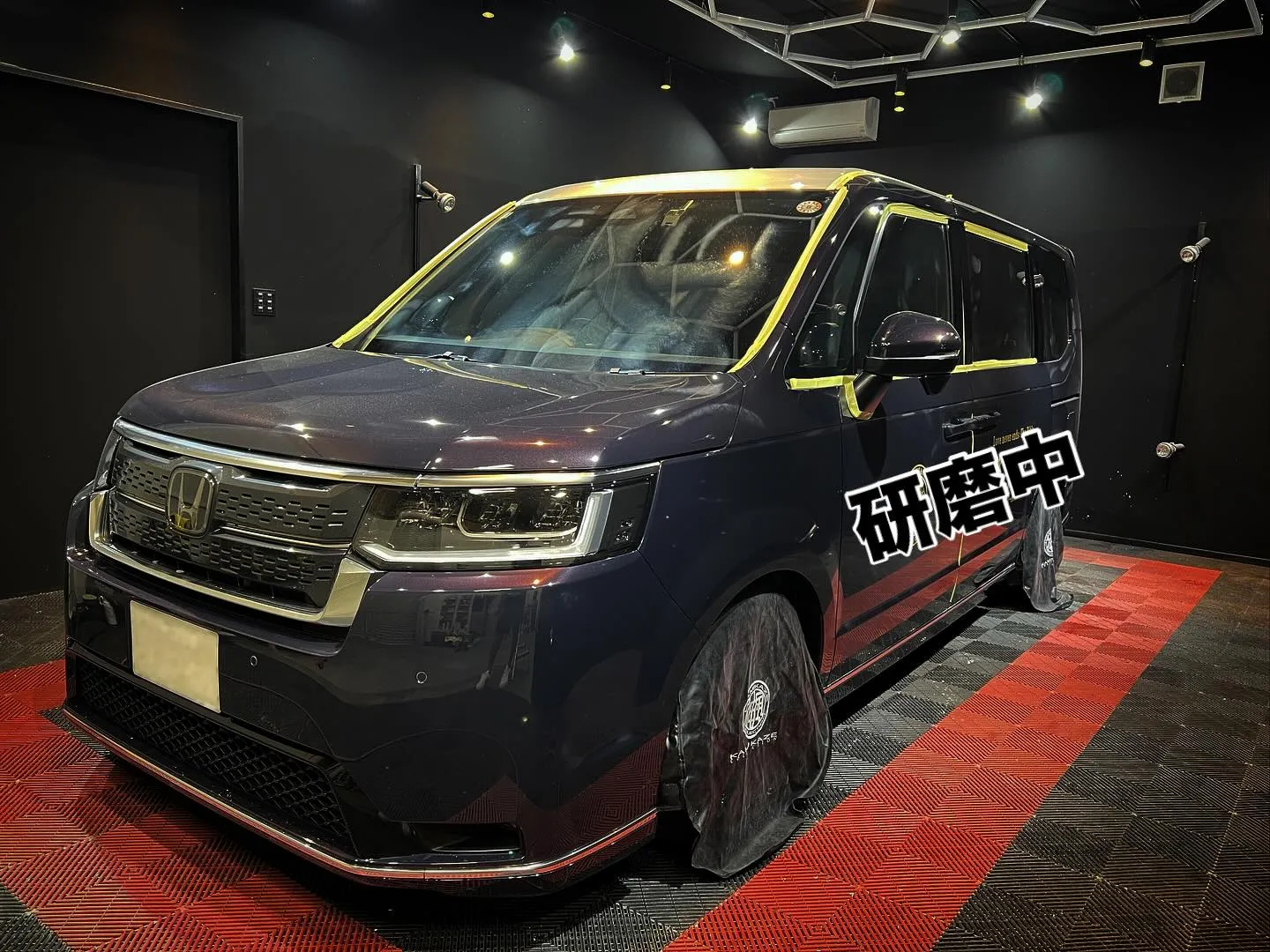 ステップワゴンにルーフ塗装、セラミックコーティング☺️